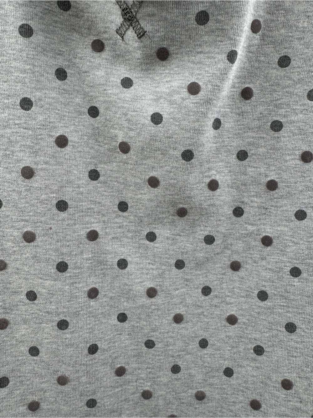 Eddie Bauer Gray Polka Dot Textured Sweatshirt Women’s Medium - Picture 5 of 6